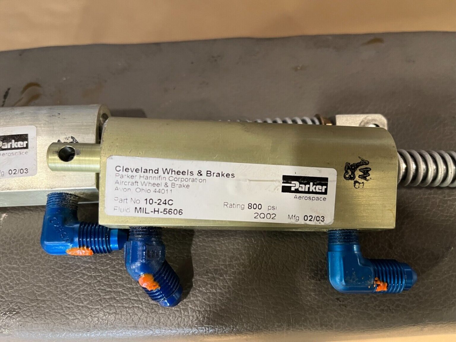 2003 Cirrus SR20 Master Cylinder Cleveland P/N 1024C SR22 EXP LSA