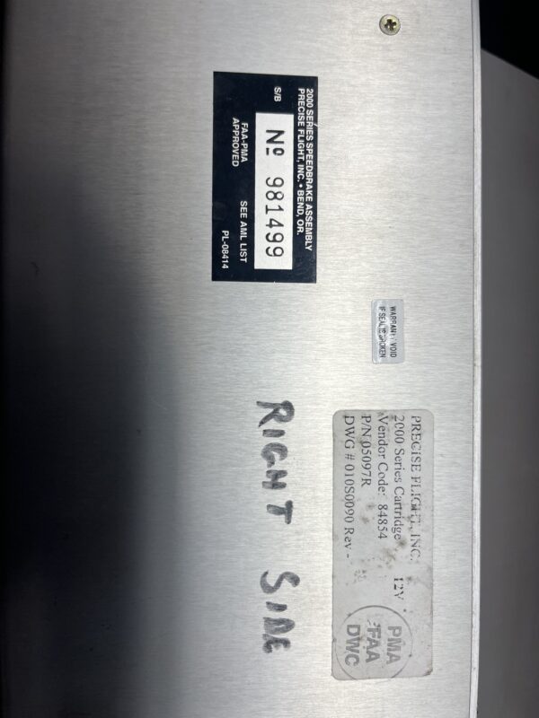 Precise Flight Inc. 2000 Series Cartridge Speed Brakes - Image 7