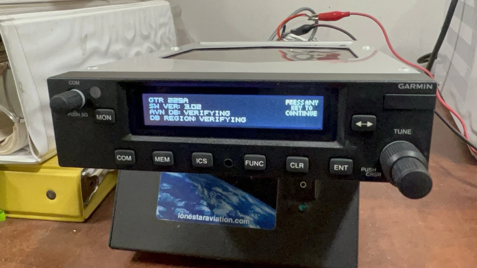 Garmin GTR 225A COM 011-02807-40 W/ Tray Backplate Harness 14/28V